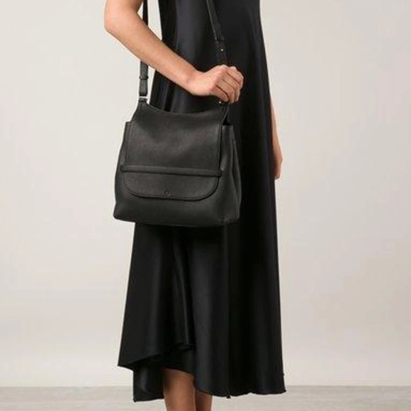 The Row Handbags - The Row Sideby Black Leather Shoulder Bag